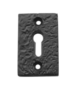 Rectangular Standard Profile Escutcheon, Black Antique