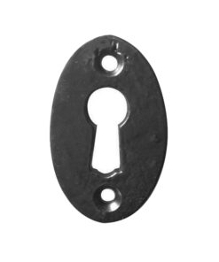 Oval Standard Profile Escutcheon - 50mm - Black Antique