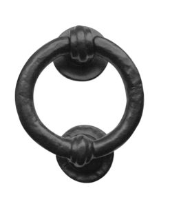 Ring Knocker (95mm Diameter), Black Antique
