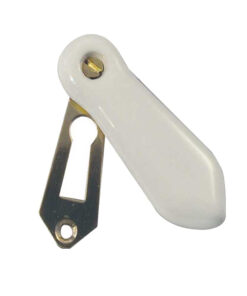 Porcelain Covered Standard Profile Escutcheons, Plain White
