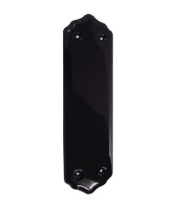 Porcelain Fingerplate (280mm x 78mm), Plain Black