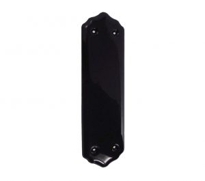 Porcelain Fingerplate (280mm x 78mm), Plain Black