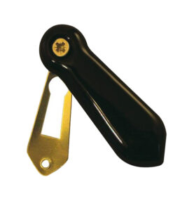 Porcelain Covered Standard Profile Escutcheons, Plain Black