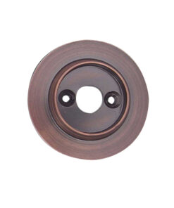 Alternative Backplate Option For Porcelain Mortice Door Knobs, Dark Bronze (sold in pairs)