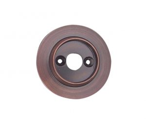 Alternative Backplate Option For Porcelain Mortice Door Knobs, Dark Bronze (sold in pairs)