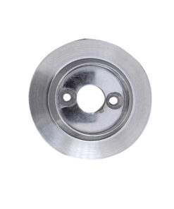 Alternative Backplate Option For Porcelain Mortice Door Knobs, Satin Chrome (sold in pairs)