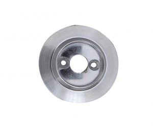 Alternative Backplate Option For Porcelain Mortice Door Knobs, Satin Chrome (sold in pairs)