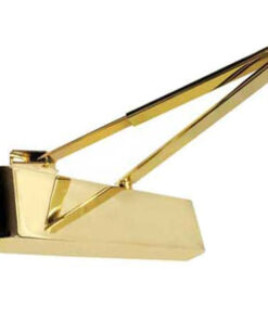 Contract Size 2-4 Overhead Door Closer With Matching Arm, Polished Brass