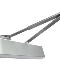 Contract Size 2-4 Overhead Door Closer With Matching Arm, Silver Enamelled