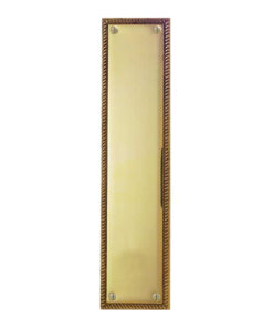 Georgian Fingerplate (305mm x 75mm), Polished Brass