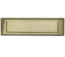 Georgian Brass Letterplate (254mm x 76mm), Polished Brass