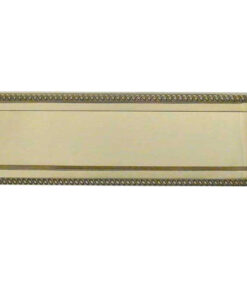 Georgian Brass Letterplate (254mm x 76mm), Polished Brass