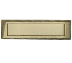 Georgian Brass Letterplate (254mm x 76mm), Polished Brass