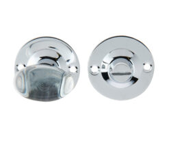 Glass Bathroom Turn & Release (36mm Rose Diameter), Polished Chrome