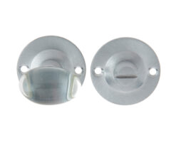 Glass Bathroom Turn & Release (36mm Rose Diameter), Satin Chrome