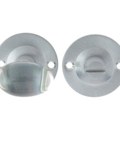 Glass Bathroom Turn & Release (36mm Rose Diameter), Satin Chrome