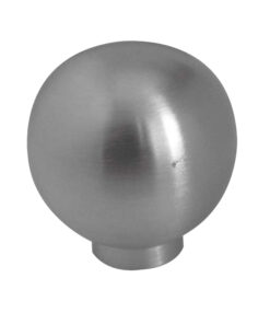 Ball Shaped Cupboard Knob With No Rose (20mm, 25mm OR 30mm), Satin Stainless Steel