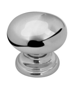 Mushroom Shaped Cupboard Knob (25mm, 30mm OR 35mm), Polished Chrome