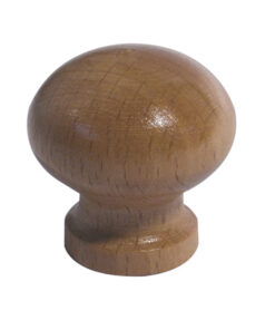 Wooden Cupboard Knob (30mm, 38mm OR 50mm), Varnished Wood