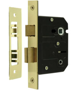 Contract Bathroom Lock (64mm OR 76mm), Electro Brass