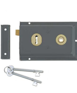 Reversible Rim Lock, Grey