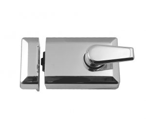 Roller Bolt Nightlatch, Polished Chrome