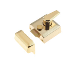 Narrow Stile Nightlatch, Polished Brass