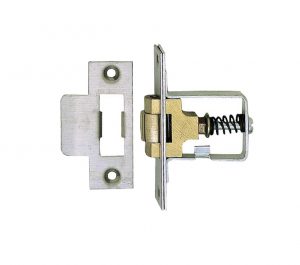 Heavy Duty Rollerbolt Catch, Satin Stainless Steel