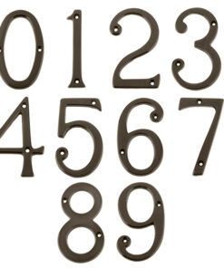 Screw Fix Numerals (0-9), Dark Bronze