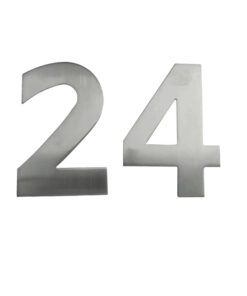 Concealed Fix Numerals (0 - 9), Satin Stainless Steel