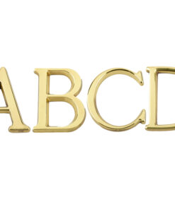 Pin Fix Letters (A-D), Polished Brass