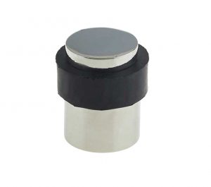 Cylinder Floor Mounted Door Stop (30mm x 40mm), Polished Stainless Steel
