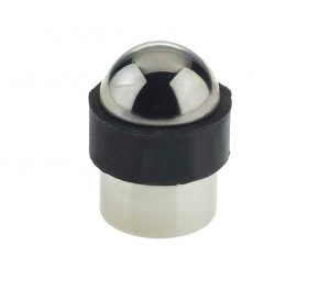 Dome Top Cylinder Floor Mounted Door Stop (30mm x 40mm), Polished Stainless Steel
