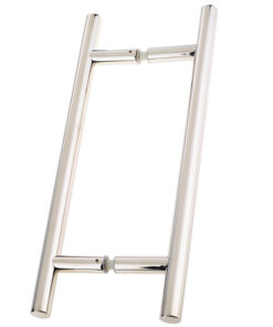Guardsman Pull Handles (19mm OR 25mm Bar Diameter) Back To Back Fixing, Polished Stainless Steel (sold in pairs)
