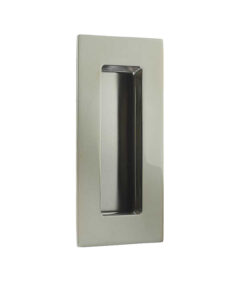 Rectangular Flush Pull (100mm x 50mm), Polished Stainless Steel