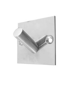 Square Single Robe Hook, Polished Stainless Steel