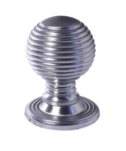 Reeded Cupboard Knob (22mm OR 28mm), Satin Chrome