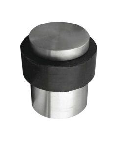 Cylinder Floor Mounted Door Stop (30mm x 40mm), Satin Stainless Steel