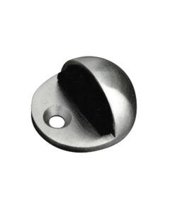 Oval Floor Mounted Door Stop (45mm x 22.5mm), Satin Stainless Steel