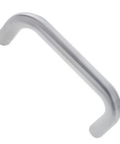 D Shaped Pull Handles (19mm or 22mm Bar Diameter) Bolt Through Fixing, Satin Stainless Steel