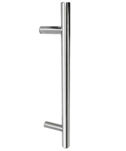 Guardsman Pull Handles (19mm or 25mm Bar Diameter) Bolt Through Fixing, Satin Stainless Steel