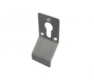 Euro Profile Cylinder Latch Pull, Satin Stainless Steel
