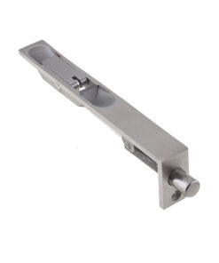 Square Lever Action Flush Bolt (Various Sizes), Satin Stainless Steel