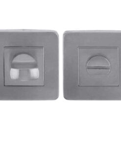 Square Bathroom Turn & Release (52mm x 7mm), Satin Stainless Steel