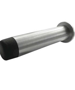 Cylinder Wall Mounted Projecting Door Stop (75mm x 16mm), Satin Stainless Steel