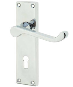 Victorian Scroll Lever Door Handles On Backplate