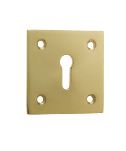 Standard Profile Square Escutcheon, Polished Brass