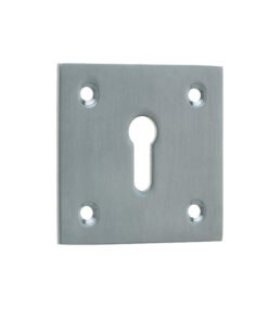 Standard Profile Square Escutcheon, Satin Chrome