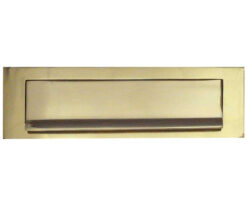 Gravity Letterplate (254mm x 76mm), Polished Brass