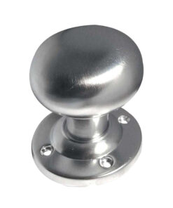 Contract Mushroom Mortice Door Knob (54mm Rose Diameter), Satin Chrome (sold in pairs)